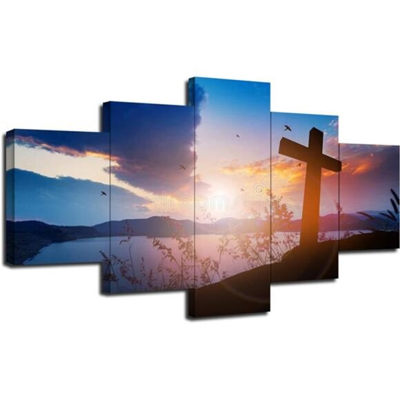 Cross Wall Art Christian Crosses Wall Decor Religion Symbol...